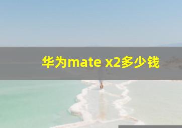 华为mate x2多少钱